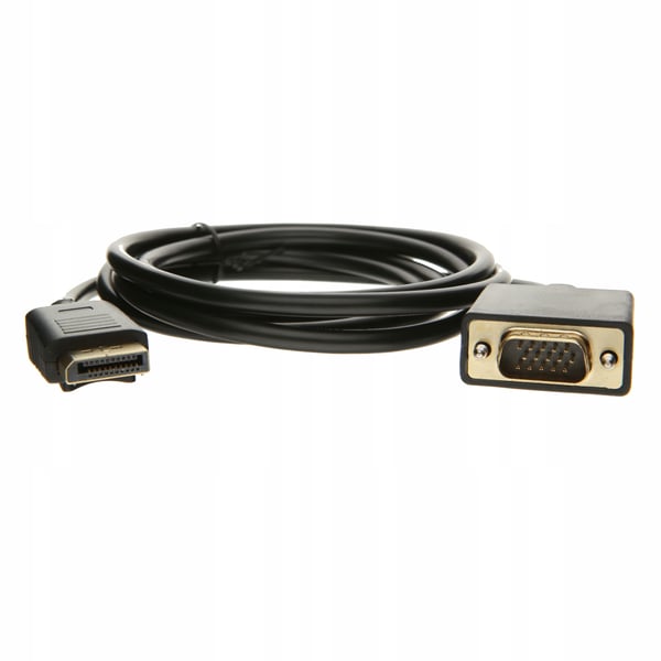KONVERTERKABEL DISPLAYPORT VGA-SKÆRMADAPTER DSUB DP-ADAPTER 1,8M