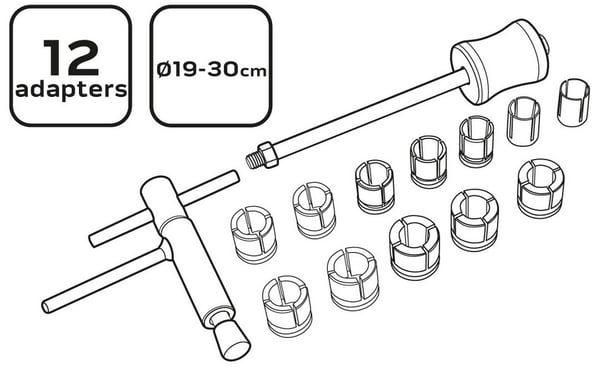 BROMSCYLINDERVERKTYGSSATS 19-30MM - T N10-506