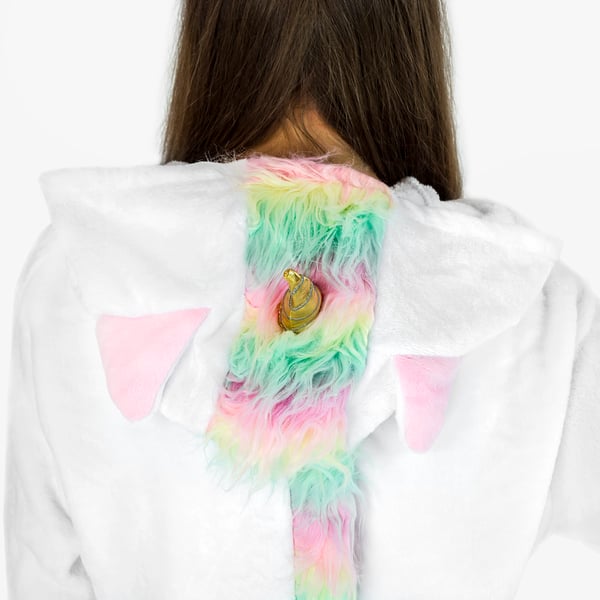Herre enhjørningspyjamas kigurumi onesie jumpsuit kostume til voksne størrelse S
