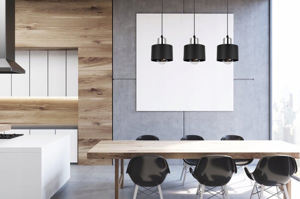 MODERNI KATTOVALAISIN MUSTA LED-VALAISIN
