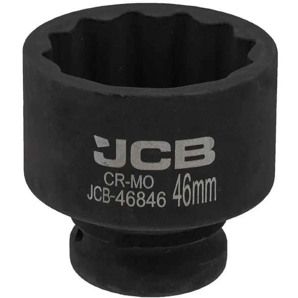 JCB Slagtopnøgle 3/4" 46 mm 12-kant Cr-Mo topnøgle