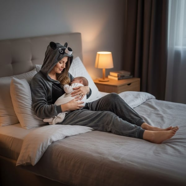 Varm herre kigurumi pyjamas onesie vaskebjørn heldragt med lynlås s Grå vaskebjørn onesie kostume - S