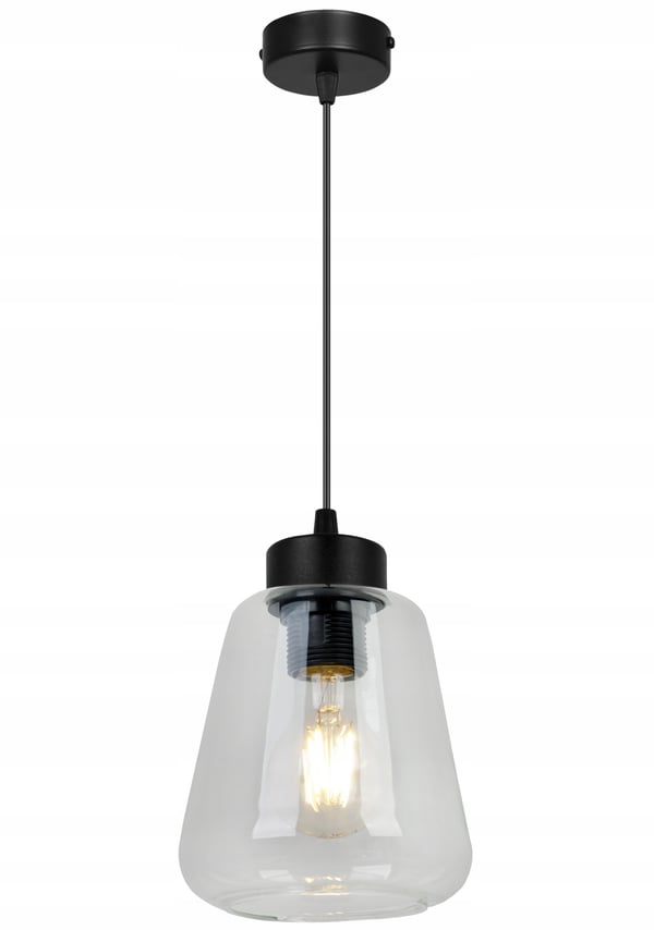 MODERNE ELEGANT HÆNGELAMPE MED GLASSKÆRM