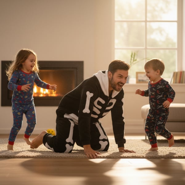 Kigurumi-luurankoasu Pyhän Andreaksen päivän pyjama aikuisille, luurankoasu - S