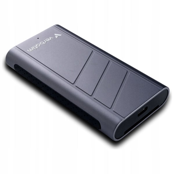 Verbatim TurboMetal 2TB USB4 Typ-C Extern SSD Grå