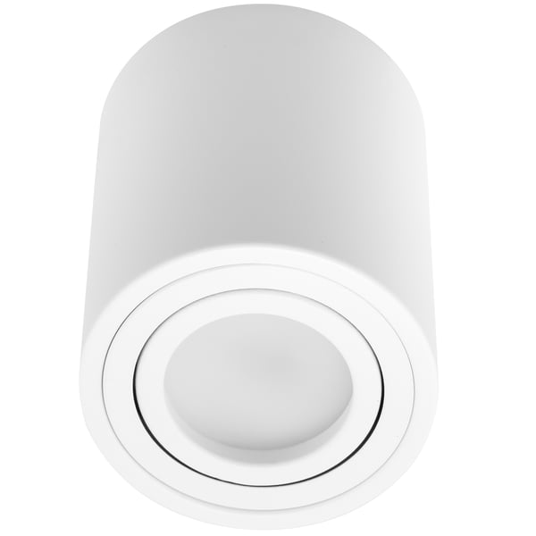 Påbygningsmonteret HALOGEN Spot Tube Flytbar Armatur LUNDO GU10 LUMILED Rund Hvid 80mm