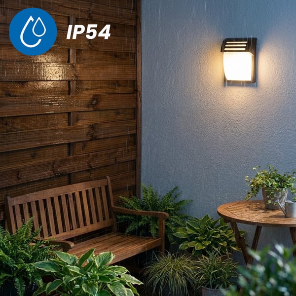 Udendørs væglampe LED E27 25cm LECOS LUMILED