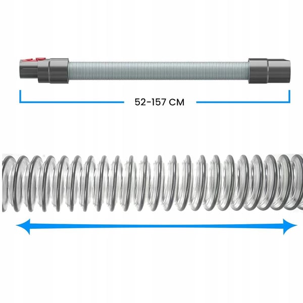 Dyson fleksibel forlængseslang til V7 V8 V10 V11 V15 støvsugere 157 cm
