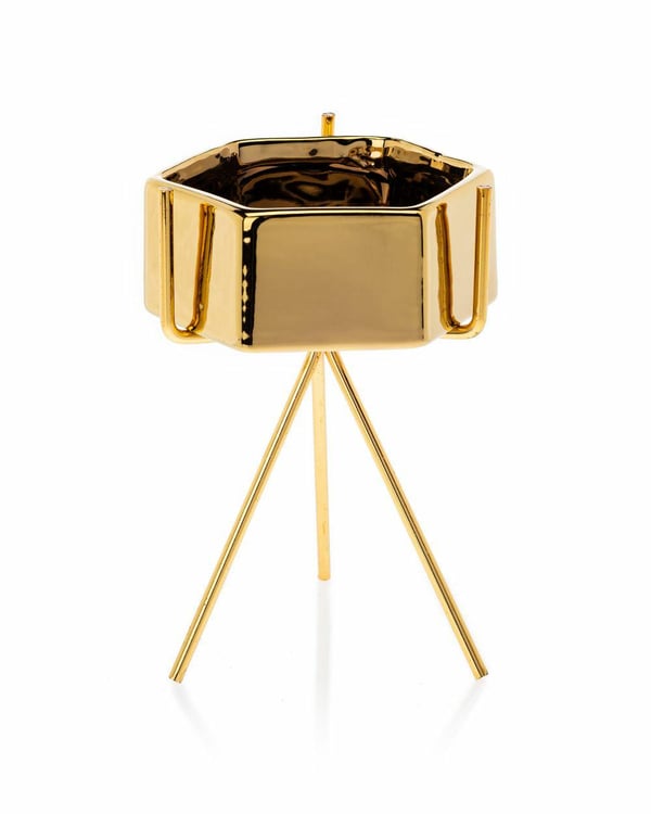 Sashi Guld Blomkruka 16,5 cm