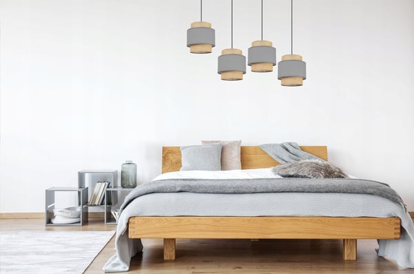 Hængende lampe, loftslysekrone, lampeskærm, boho juta