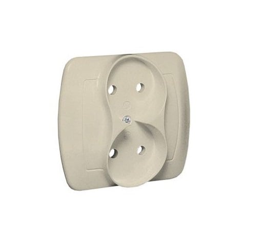 AKKORDSTIKKEN 2-FOLDET SVART BEIGE - E131AA-KN079