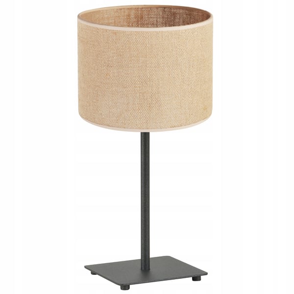 BORDLAMPE I JUTE SKÆRM 20 CM