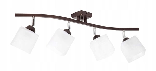 Loftlampe 4x60W LED justerbare skærme
