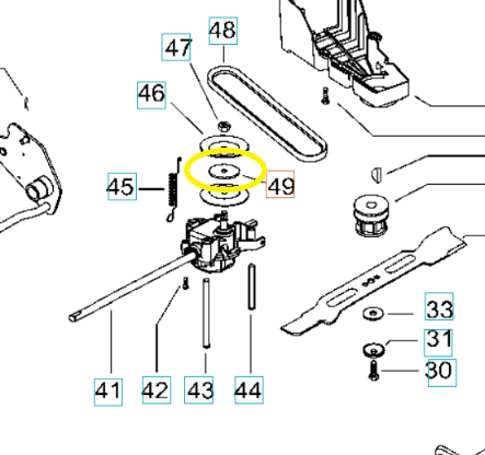 Koblingsbemflange M53-160 AWREX Husqvarna 538235287