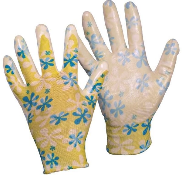 FIDO SKYDDSHANDSKAR MED BLOMMOR STORLEK 8 - 12 PAR - REK FIDO 8