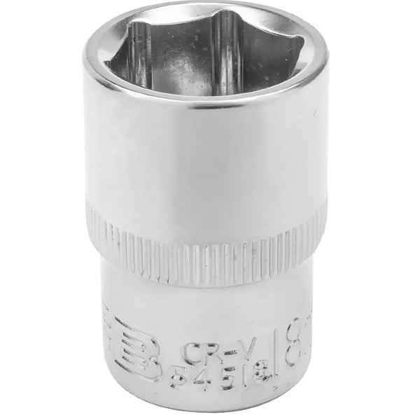 JCB Topnøgle 1/2" 18 mm 6-kantet Cr-V