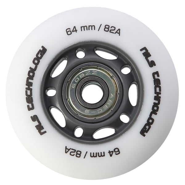PU 70x24 82A vit mattfinish (4 st.) + ABEC-9 (8 st.) NILS EXTREME-set