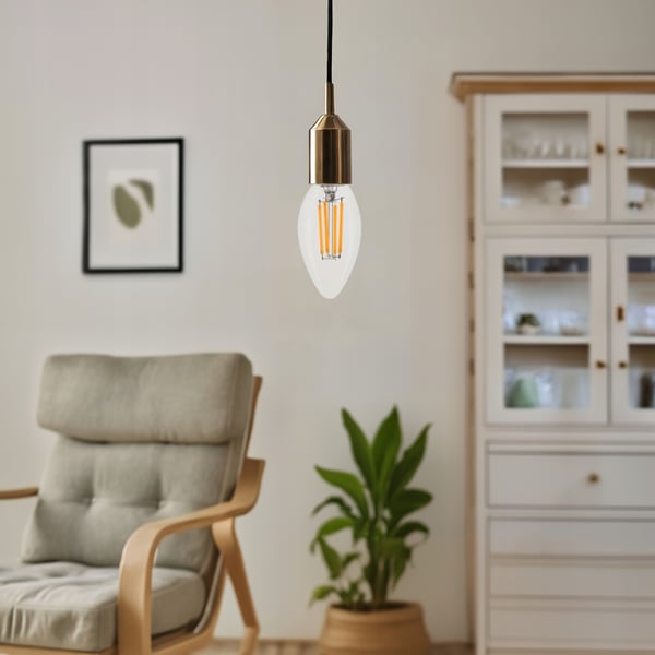 2x dekorativ LED-pære E14 4W 260lm lysglobusser