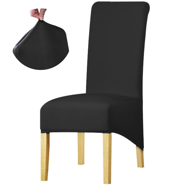 XXL vino tuolinpäällinen, sileä musta