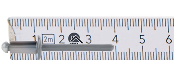 Öppna aluminiumnitnaglar 4,8x10mm RAL 9006