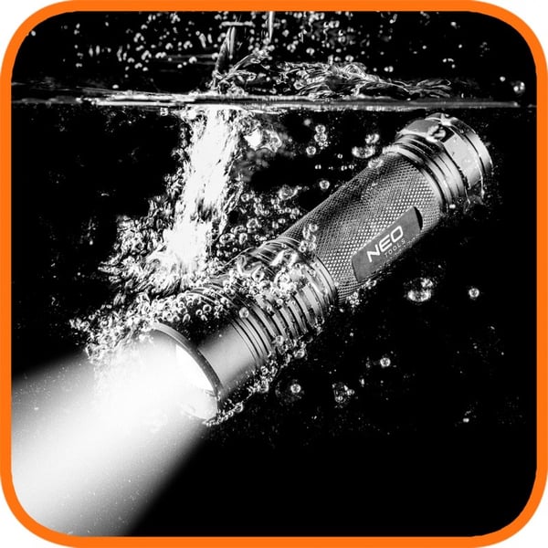 ALUMINIUMSLOMMELYGTE 200 LUM ZOOM IPX7 3XAAA - T N99-101