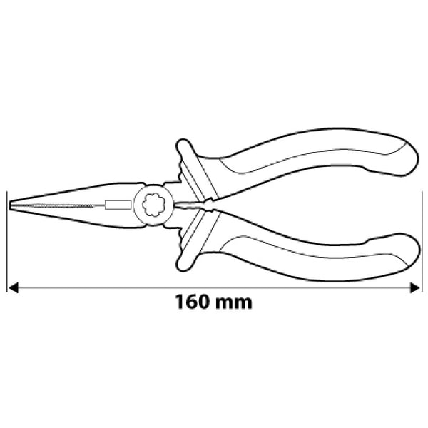 SUORAT PITKÄKÄRKIPIHDIT 160 MM - T N01-013