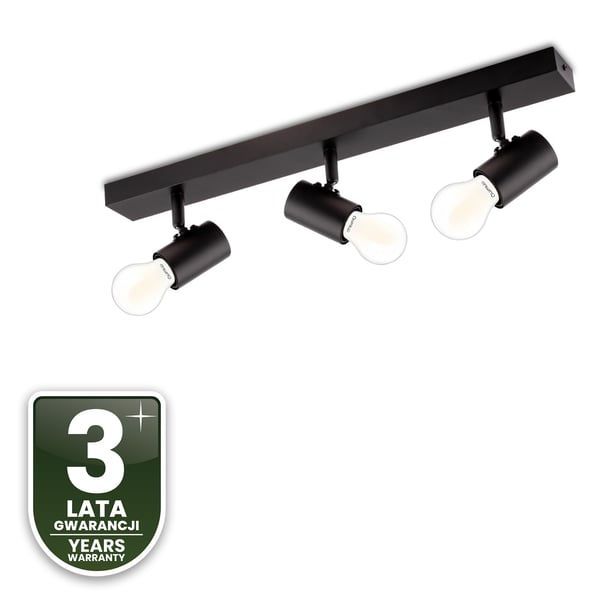 Loftlampe SPOT TUBA Reflektor Halogenarmatur 3x E27 GLAS LUMILED
