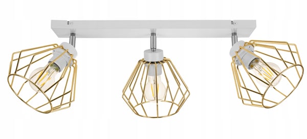 Lofthængende lampe med gylden LED-loftlampe