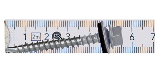 Landmandsskruer GTF2 Z14 4,8x50mm RAL 9006
