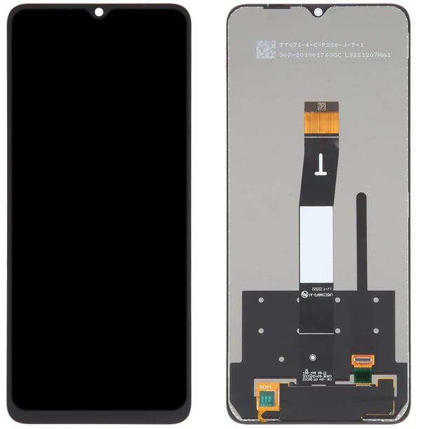 Xiaomi Redmi 12C 22120RN86G original LCD-skærm og berøringsskærm renoveret