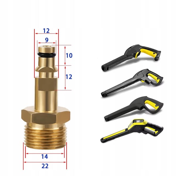 Kärcher M22-adapter Quick-Connect slangkoppling
