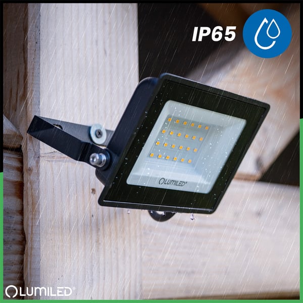 LED-valonheitin ZUNA2 30W 2700lm 6500K IP65 musta LUMILED