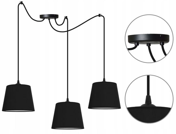 HÄNGANDE taklampa ljuskrona SPIDER loft E27 LED
