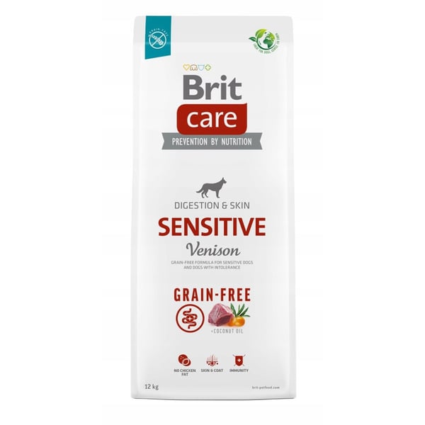 Brit Care Dog Spannmålsfri Känslig Hjortkött 12kg