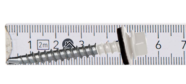 Landmandsskruer GTF2 Z14 4,8x50mm RAL 9010