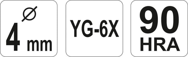 BOR TIL GLAS OG KERAMIK 4MM - YT-3725
