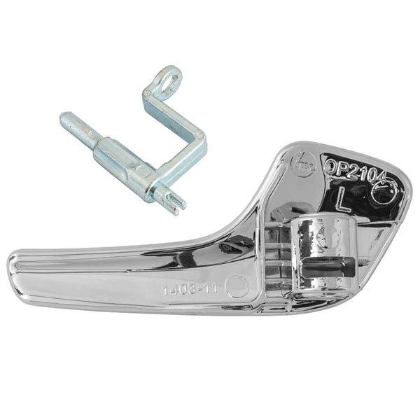 Opel Corsa D 06-14 vasen sisäovenkahva KROMI + sisäovenkahvan tappi 2 kpl SARJA