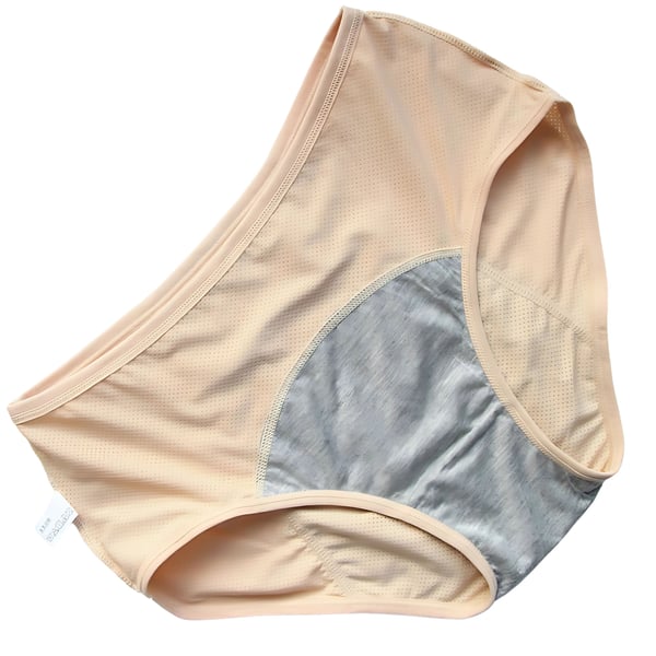 Beige menstruationsbukser XL
