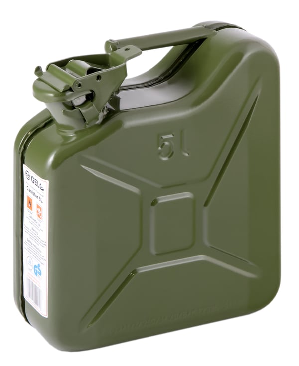 TERÄSKANISTERI VIHREÄ RAL 6003 5L - GE M 5L