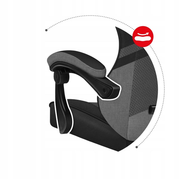 Huzaro Force 4.4 Grå Mesh Gamingstol