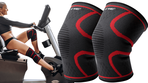 Kompressiopolven hihat, kompressioside, vakauttaa polven hyvin 2X FIT4MED
