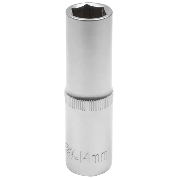 JCB Lang Topnøgle 1/2" 14 mm 6-punkts Cr-V Topnøgle