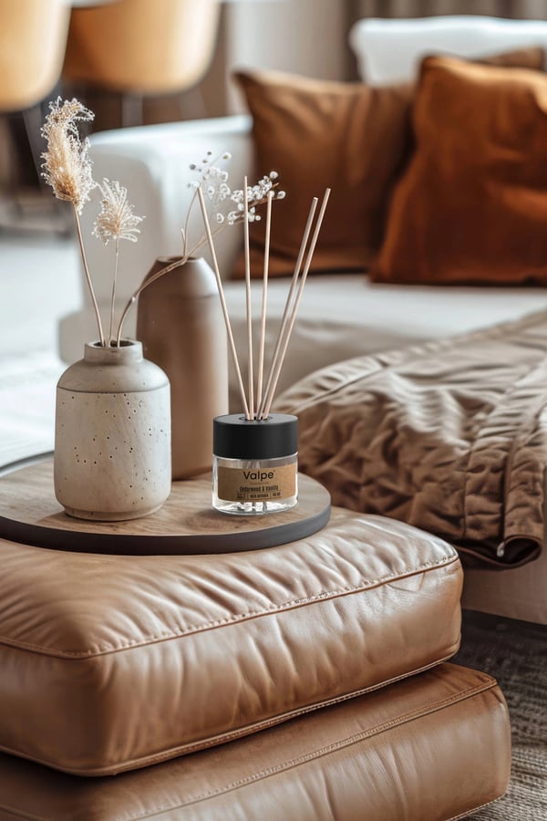 VALPE aromadiffuser med pinde laurbærblad - bjørnebær 50 ml
