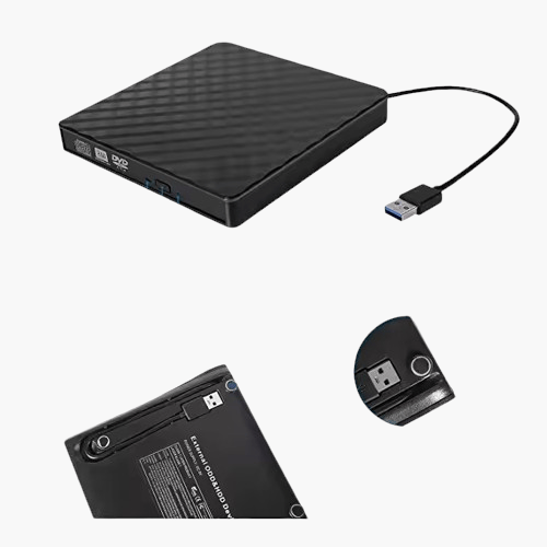 Ekstern CD/DVD-drev med USB-C til PC og laptop
