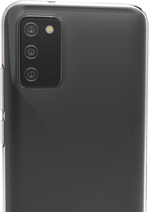Etui til Samsung Galaxy A02s gennemsigtigt 2x hærdet glas SM-A025F