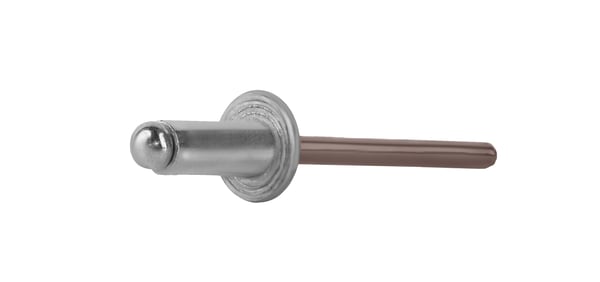 Åbne aluminiumnitter 4,8x10mm RAL 8017
