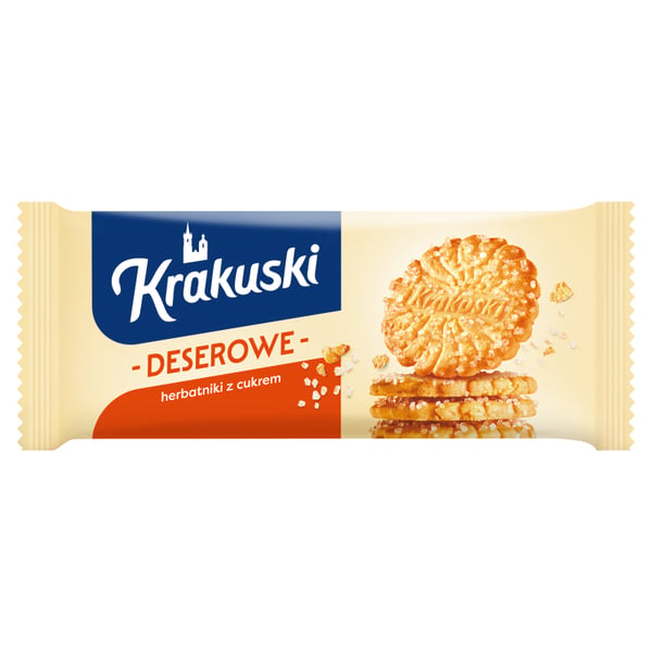 Krakuski-jälkiruokakeksit sokerilla 200 g Krakuski-jälkiruokakeksit sokerilla 200 g