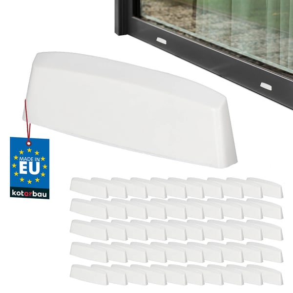 Dräneringsplugg för PVC-fönster vit 36 mm 50-pack