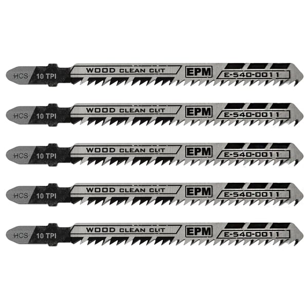 PUSSSIGSÅGSBLAD 74MM 10TPI TRÄ T101B 5 ST - E-540-0011