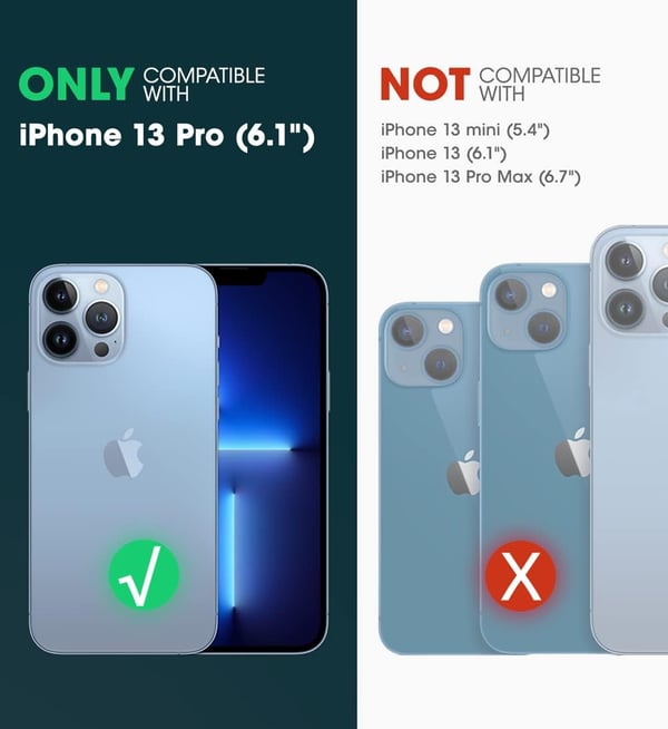 Supcase iPhone 13 Pro-skal Grönt silikon Transparent Förstärkt Solid